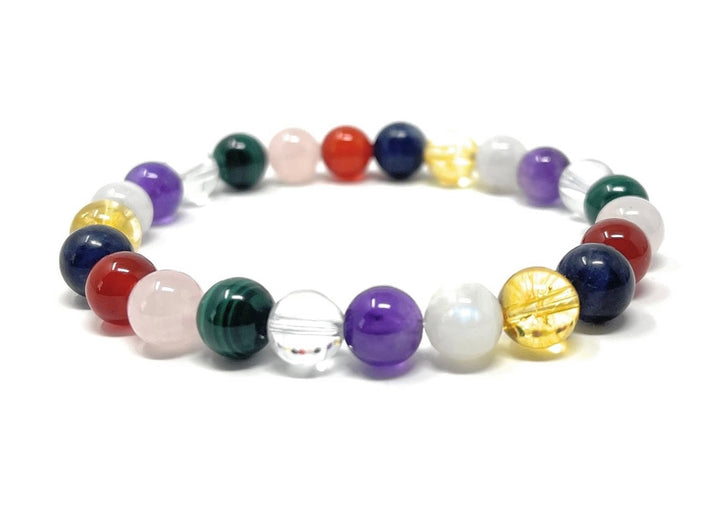 Crystal Gemstone Bead Bracelet for Holistic Support with PMS - Soul Cafe Gift Box and Tag