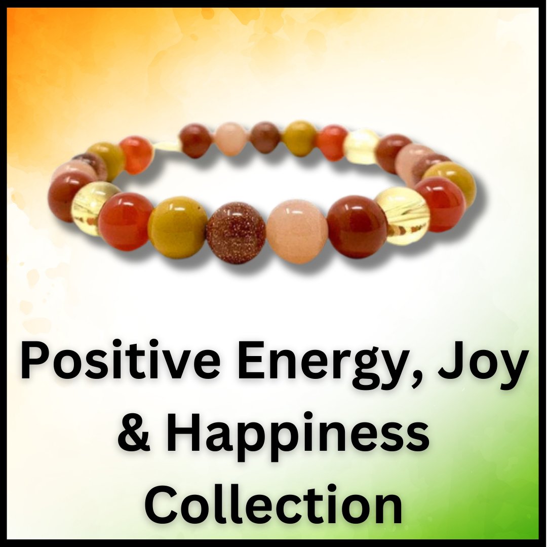 Positive Energy, Happiness and Joy Crystal Bracelets