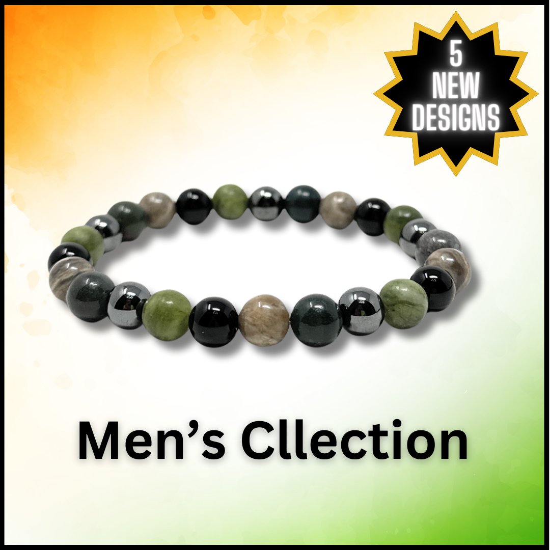 Men's  Crystal Bracelet Collection