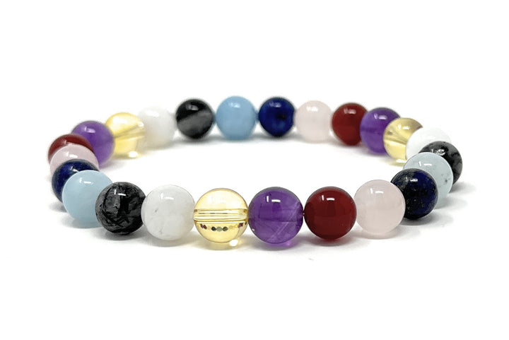 Crystal Gemstone Bead Bracelet to give Holistic Support with Menopause - Soul Cafe Gift Box & Tag