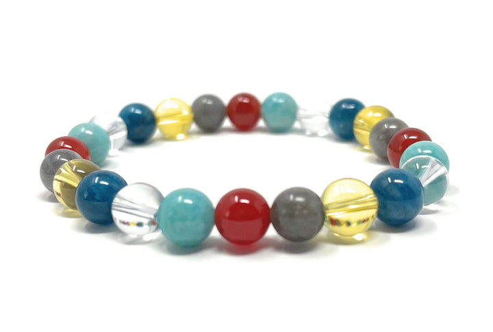 Law of Attraction & Manifesting Crystal Gemstone Bead Bracelet -  - Gift Box and Tag