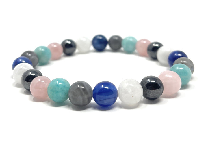 Wishes Come True Power Bead Bracelet - Stretch Healing Gemstone Bracelet - Crystal Bead Bracelet - Soul Cafe Gift Box & Tag