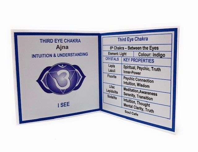 Third Eye Chakra Bracelet - Crystal Gemstone stretch Bead Bracelet - Lapis Lazuli, Lilac Lepidolite, Fluorite, Sodalite - Box & Tag